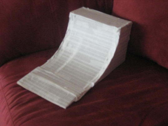 Van's Homemade Tech Deck 1/4 Pipe