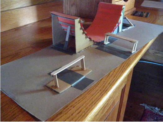 home made tech deck ramps