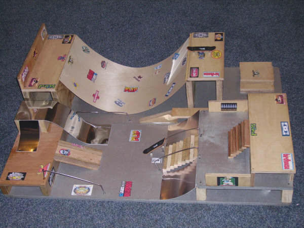 Scott's Homemade Tech Deck Skatepark