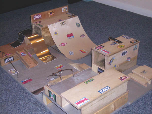 Scott's Homemade Tech Deck Skatepark