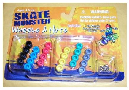 Skate Monster Wheels and Nuts - Spare Parts