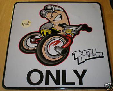 tech deck sign
